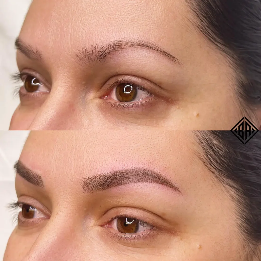 Avant et après le combo brows - Beauty Art Pro 5