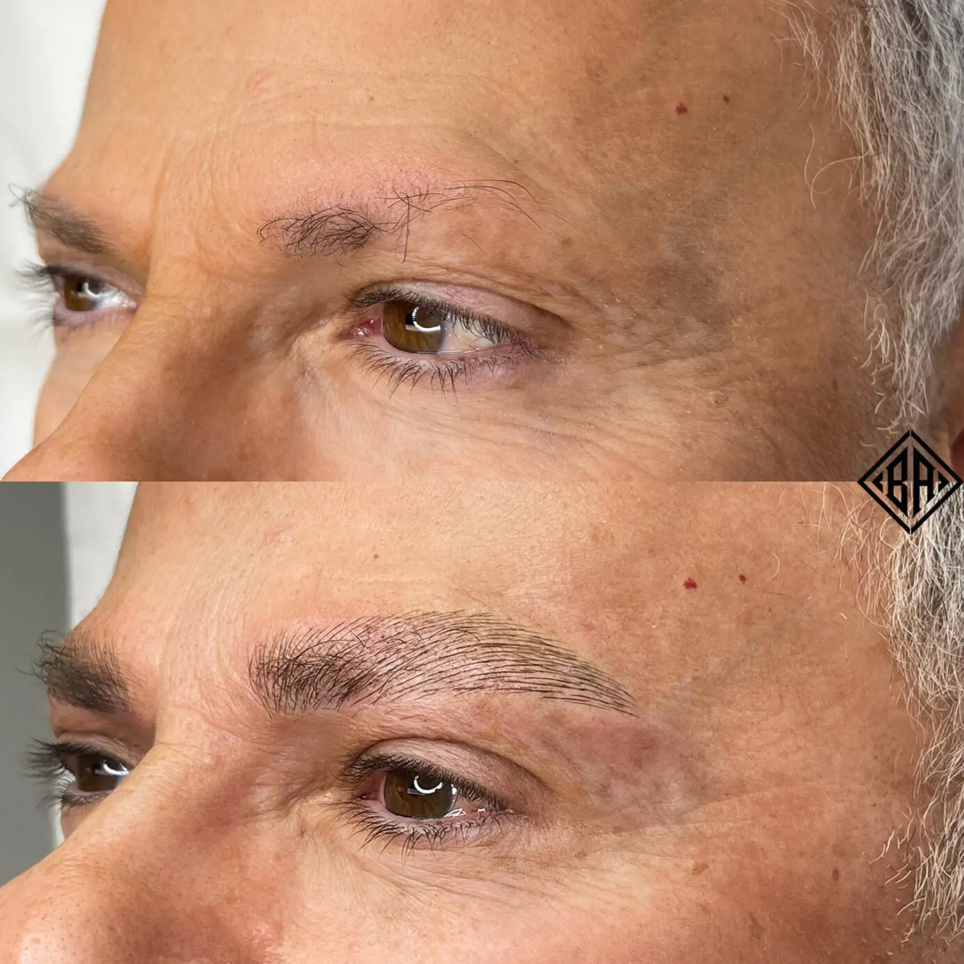 Avant et après le microblading et le microshading - beauty art pro 2